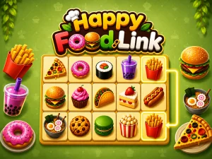 Happy Food Link - Play Free Online Mahjong Connect Puzzle Game