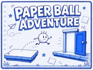 Paper Ball Adventure Go - Play Free Browser Puzzle Platformer