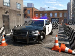 Parcheggio auto della polizia 2026: gioco di guida di precisione online gratuito