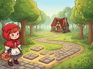 Reds Winding Way: Kostenloses Online-Puzzlespiel „Cosy Pathing“.