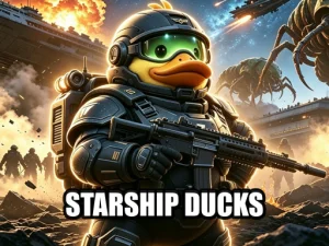 Starship Ducks: Low-Gravity Lunar Shooter